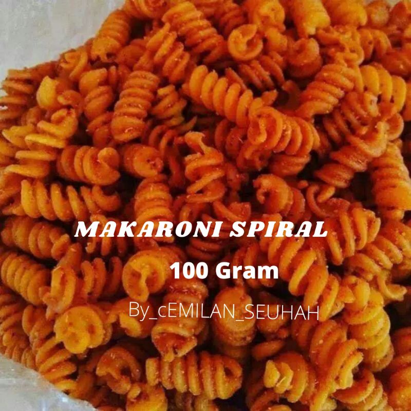 Makaroni spiral Pedas daun Jeruk Isi 100 gram