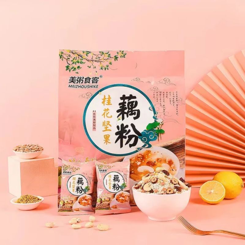 

Ou Fen Lotus Roof Podwer Bubuk 1 Sachet Ecer Halal