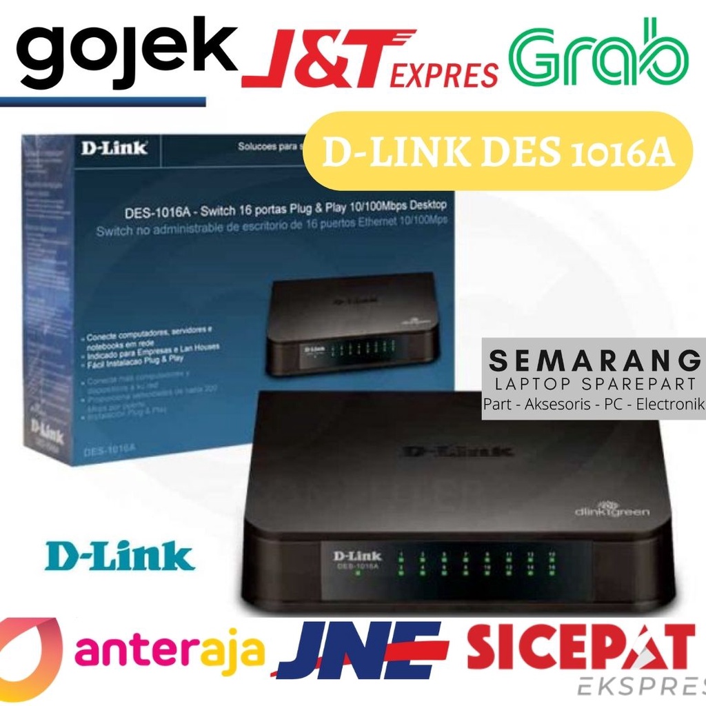 Jual DLINK DES 1016A Switch Hub Gigabit 16 Port Desktop Bagus Shopee Indonesia