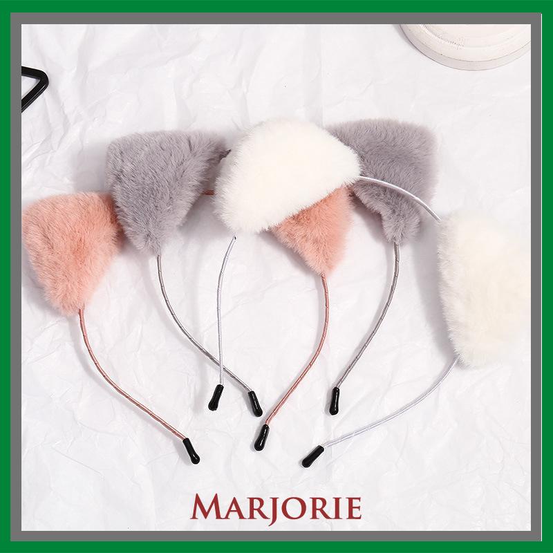 Korea bando Pita Rambut Telinga Kucing Lucu Cuci Muka Headband Simple Press Hair Clip Headwear S-MJD