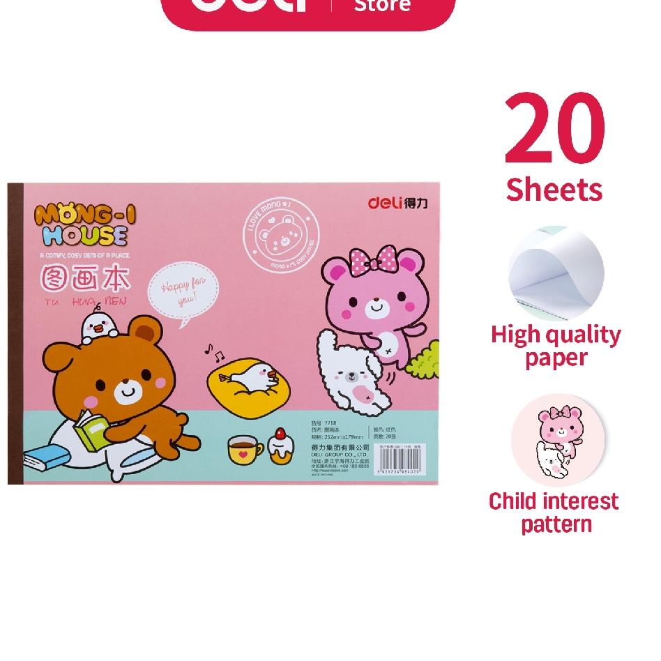 

Special - Deli Buku Gambar 20 Lembar 5pcs cocok untuk anak anak 7718 .. .. ..