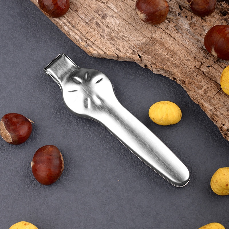 2 In 1 Alat Pembuka Kacang Kenari Bahan Stainless Steel Untuk Dapur