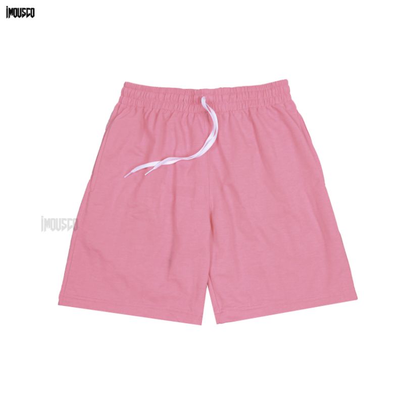 Imous.co Celana pendek Cewek Boardshort Boxer Pants Pink Muda Polos