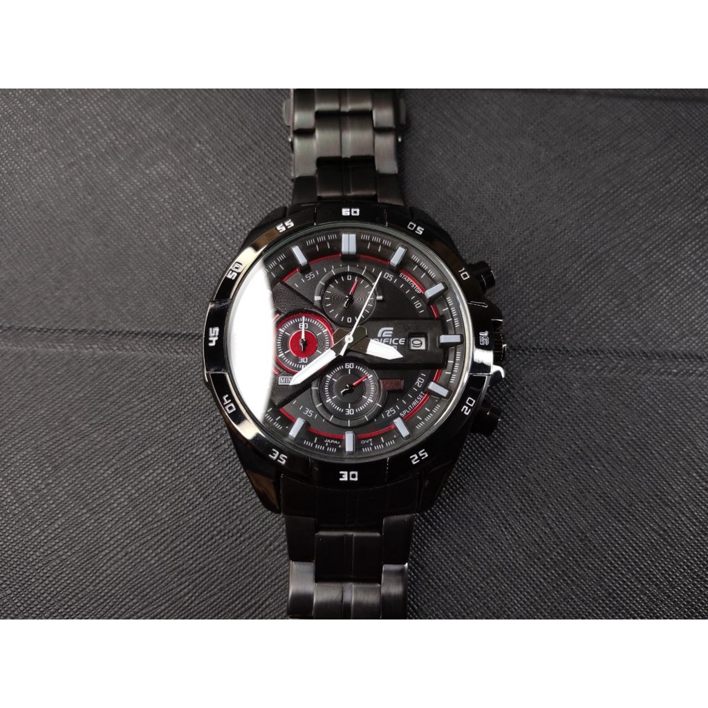 Jam Tangan Pria Casio Edifice New Silver Black Gold Series