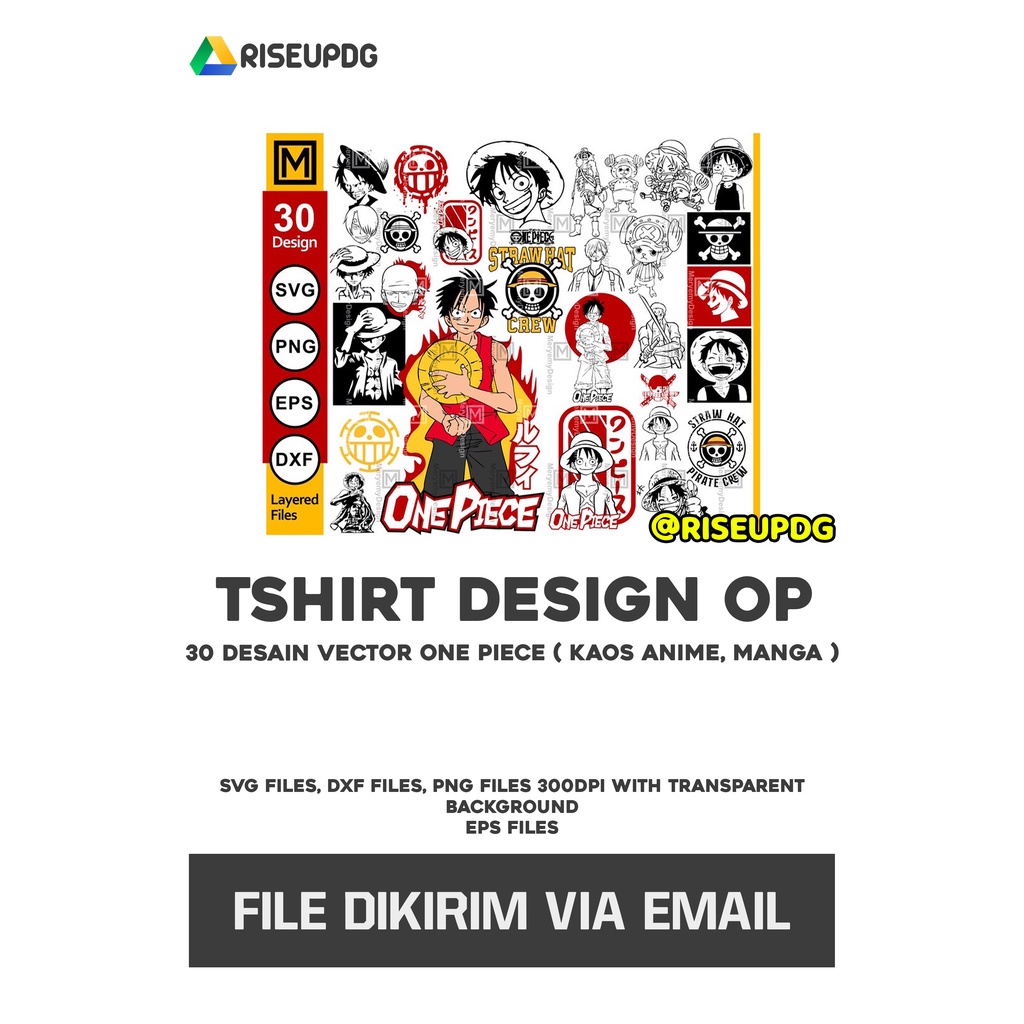 Jual 30 Desain Vector One Piece ( Kaos Anime, Manga ) | Shopee Indonesia
