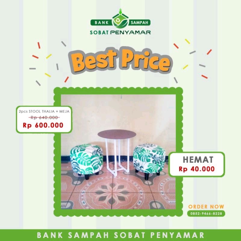 Kursi Stool Ecobrick