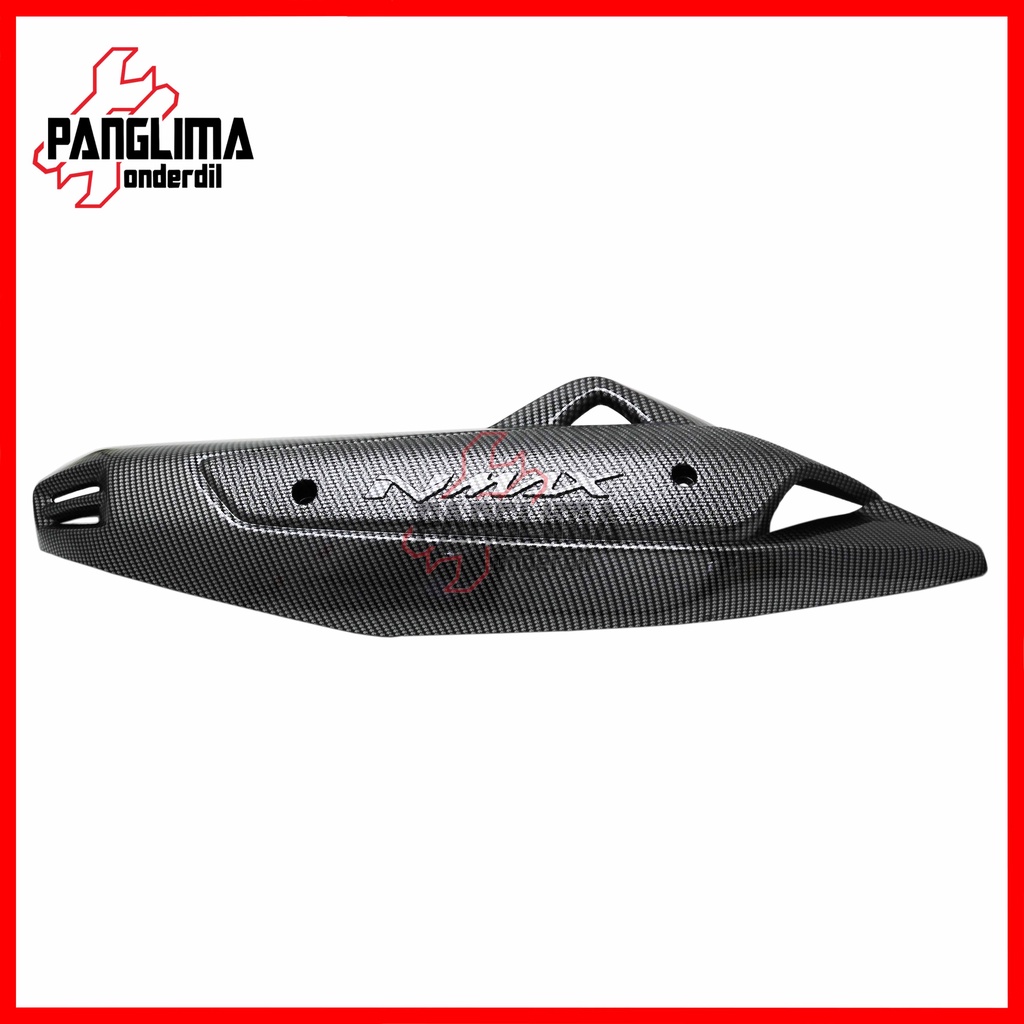 Pelindung Knalpot Yamaha NMAX-N MAX 155 Karbon-Carbon Merk Nemo Cover Tutup-Penutup-Tameng-Protector Kenalpot-Muffler-Exhaust