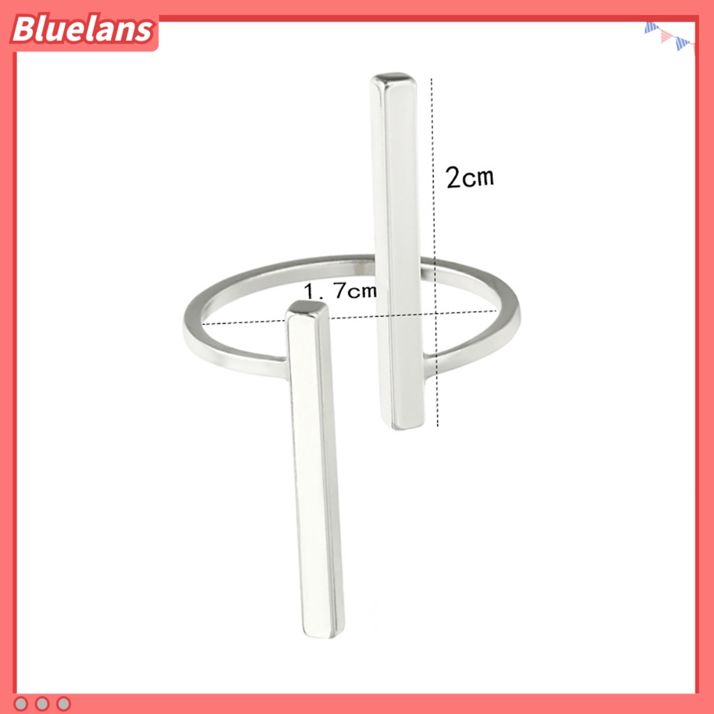 Bluelans Ring Opening Skin-friendly Metal Fashion Finger Circle
