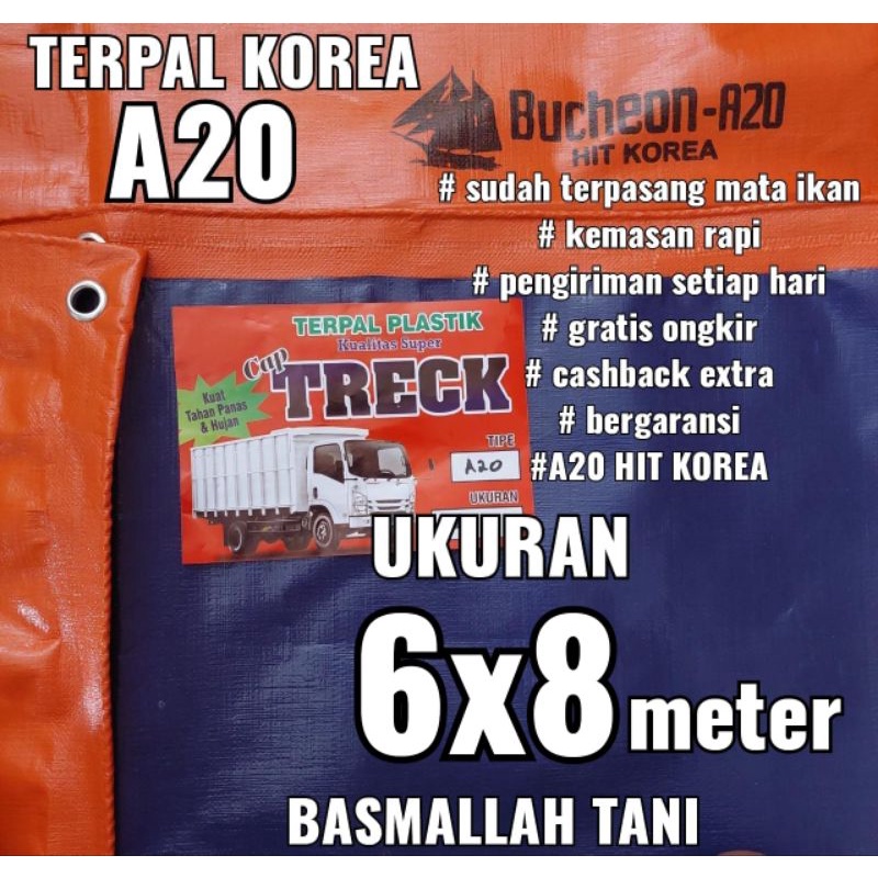 Terpal Korea A20 Ukuran 6x8 meter cap TRECK