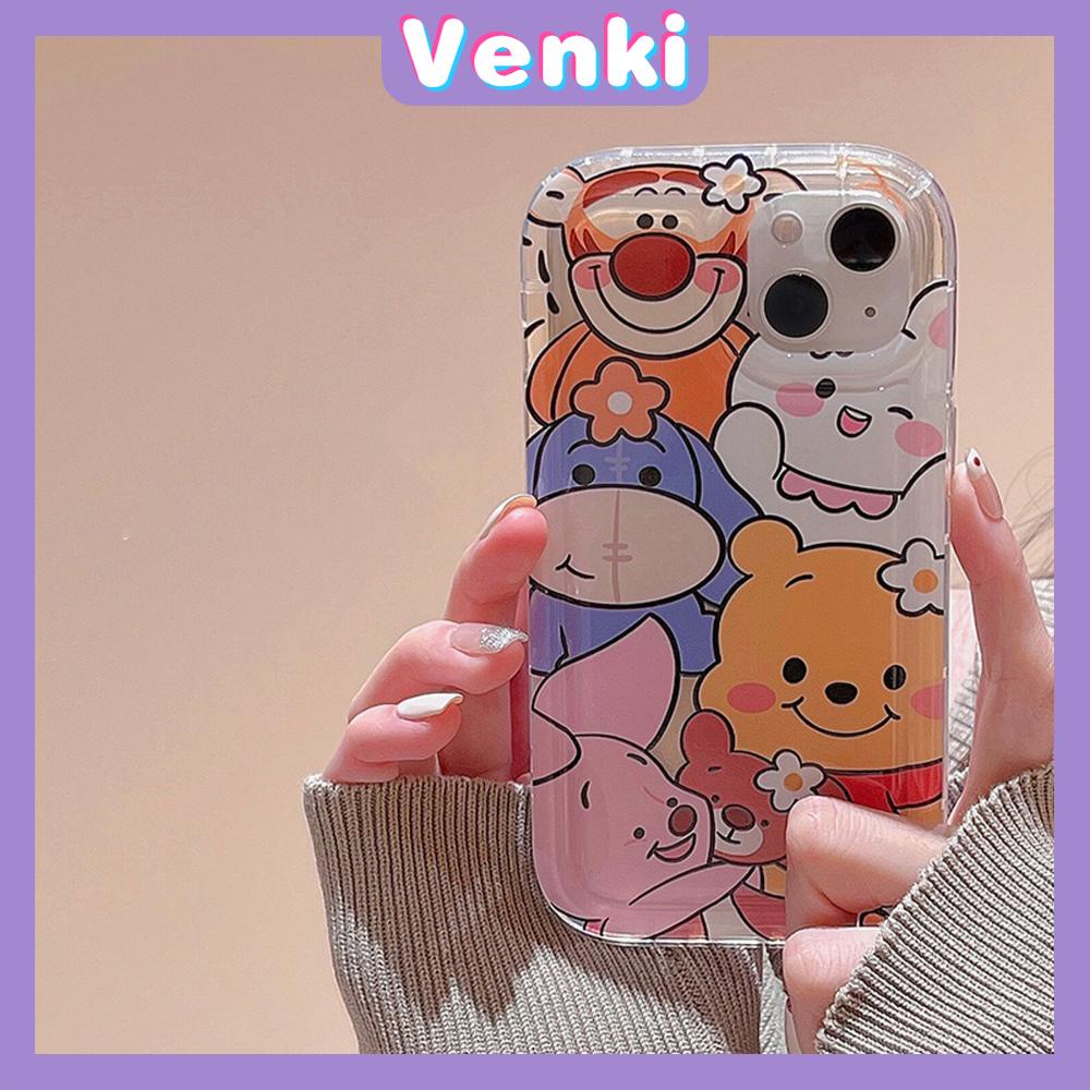 Case For iPhone 14 Pro Max TPU Soft Jelly Airbag Case Cartoon Cute Animals Case Camera Protection Shockproof For iPhone 14 13 12 11 Plus Pro Max 7 Plus X XR