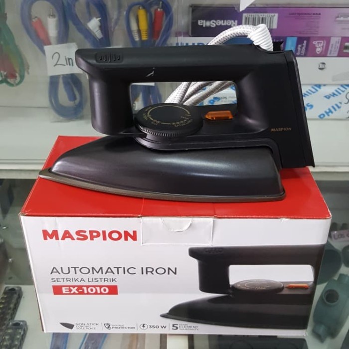 PROMO Maspion Setrika EX-1010 - Hitam super awet BERGARANSI RESMI