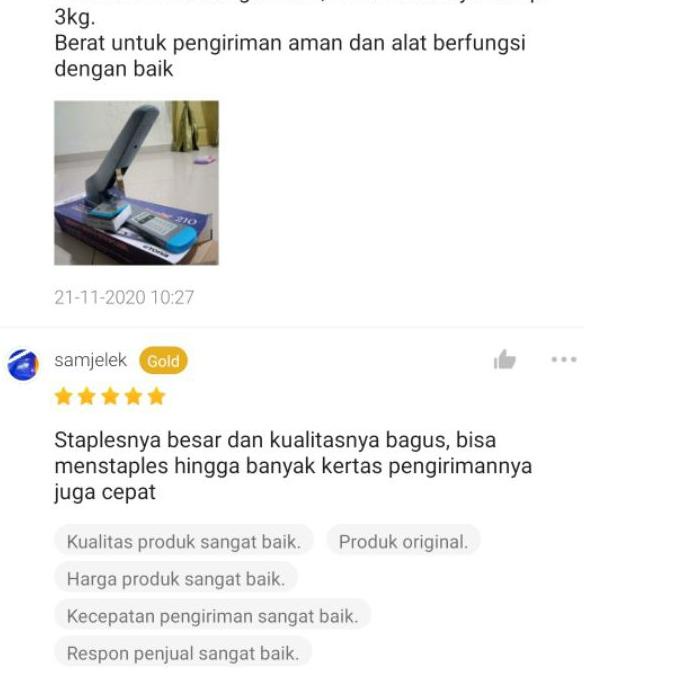 

BAYAR DITEMPAT✔️Stapler Etona 210 Heavy Duty/ Stapler Besar 225 lbr. BONUS ISI 23/17. TERJAMIN!!!|SQ7