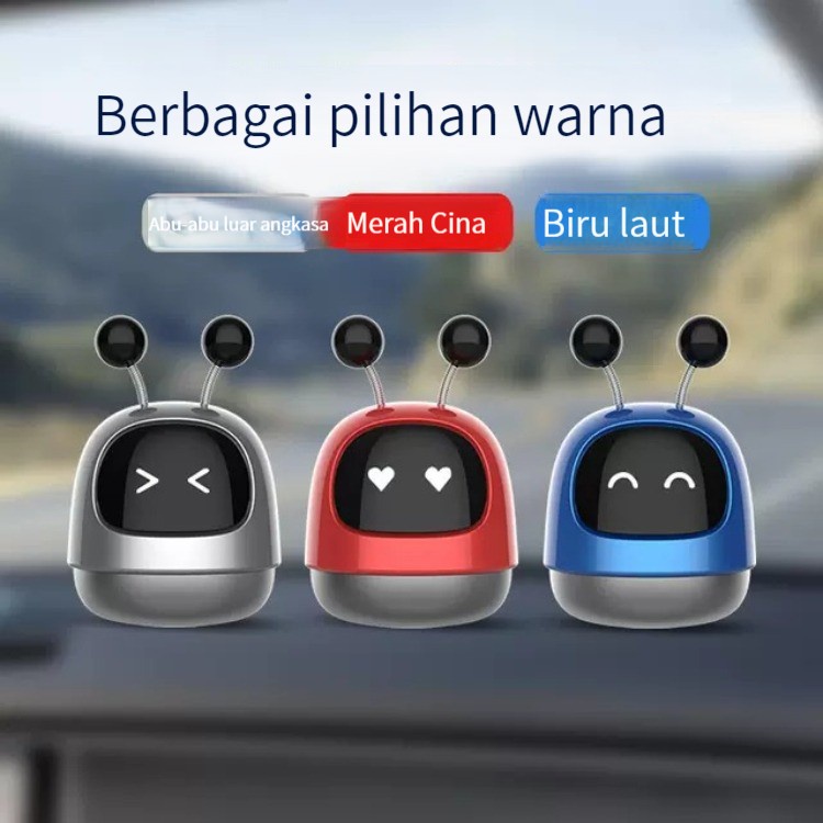 (dalam stok, dikirim dari jakarta)Parfum pewangian mobil robot, pengharum mobil ，pewangi mobil yang unik