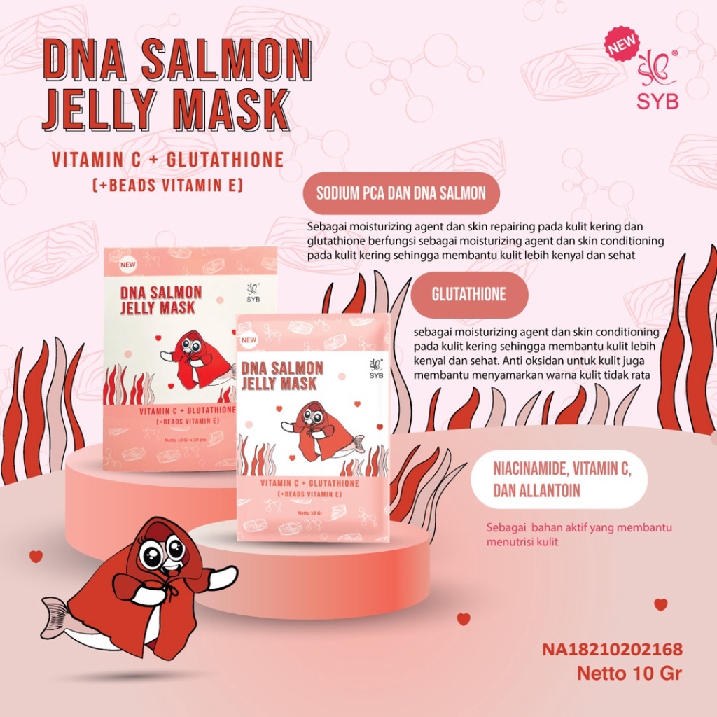 [ READY STOCK ] SYB Jelly Mask Blueberry NA Salmon Mugwort Watermelon Cucumber Original BPOM - Masker Pelembab Wajah