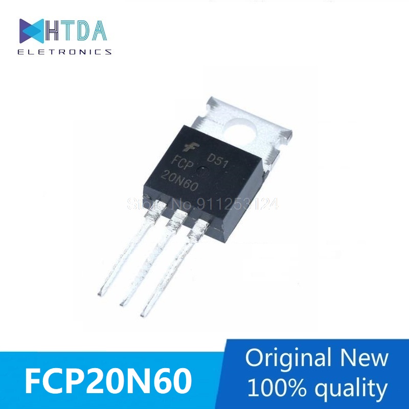 6pcs/lot FCP20N60 20N60 TO-220 600V 20A In Stock 新Pjg