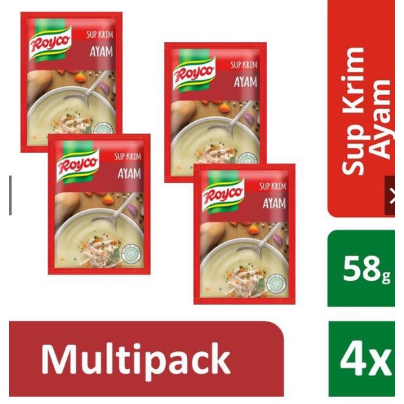 

㊋ Royco Cream of Chicken Multi Pack 4pcs NEW 2581 ❖