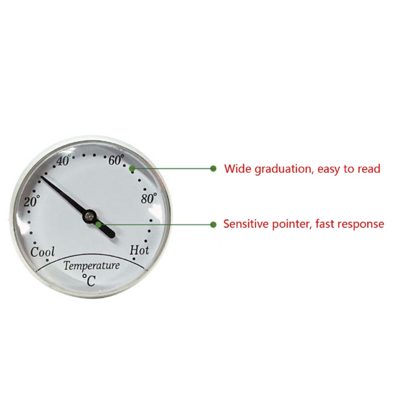 Termometer Dial Bentuk Oval Untuk Panggangan BBQ