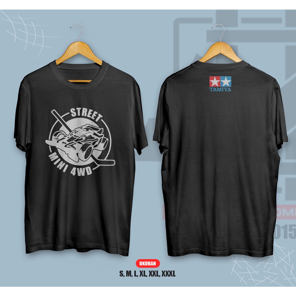 KAOS STREET MINI 4 WD TAMIYA ANIME LENGAN PENDEK KAOS DEWASA  COTTON COMBED 30S