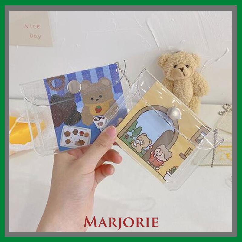 Dompet Koin Wanita/ Kunci Mini Transparan Coin Purse Dompet kartu cewek-MJD