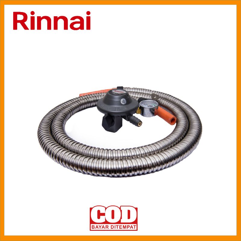 RINNAI Selang Regulator Kompor Gas RG 622 MS / RG622MS / RG-622-MS [SNI]