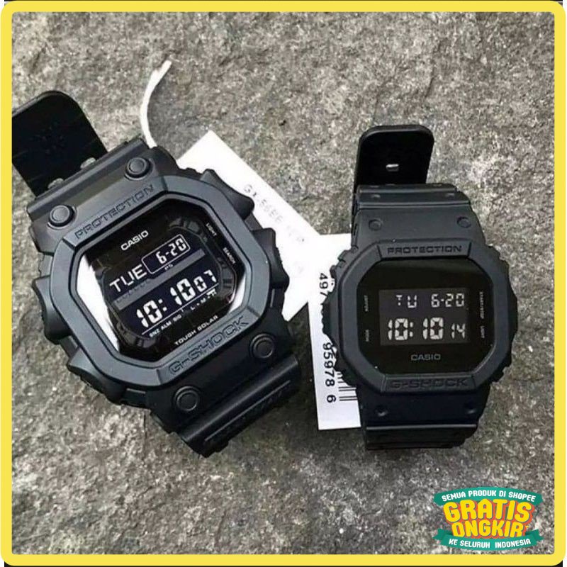 UNISEX JAM TANGAN CEWE COWO / Jam Couple Anti Air Pria dan Wanita Digital G Shock GX 56BB dan DW5600