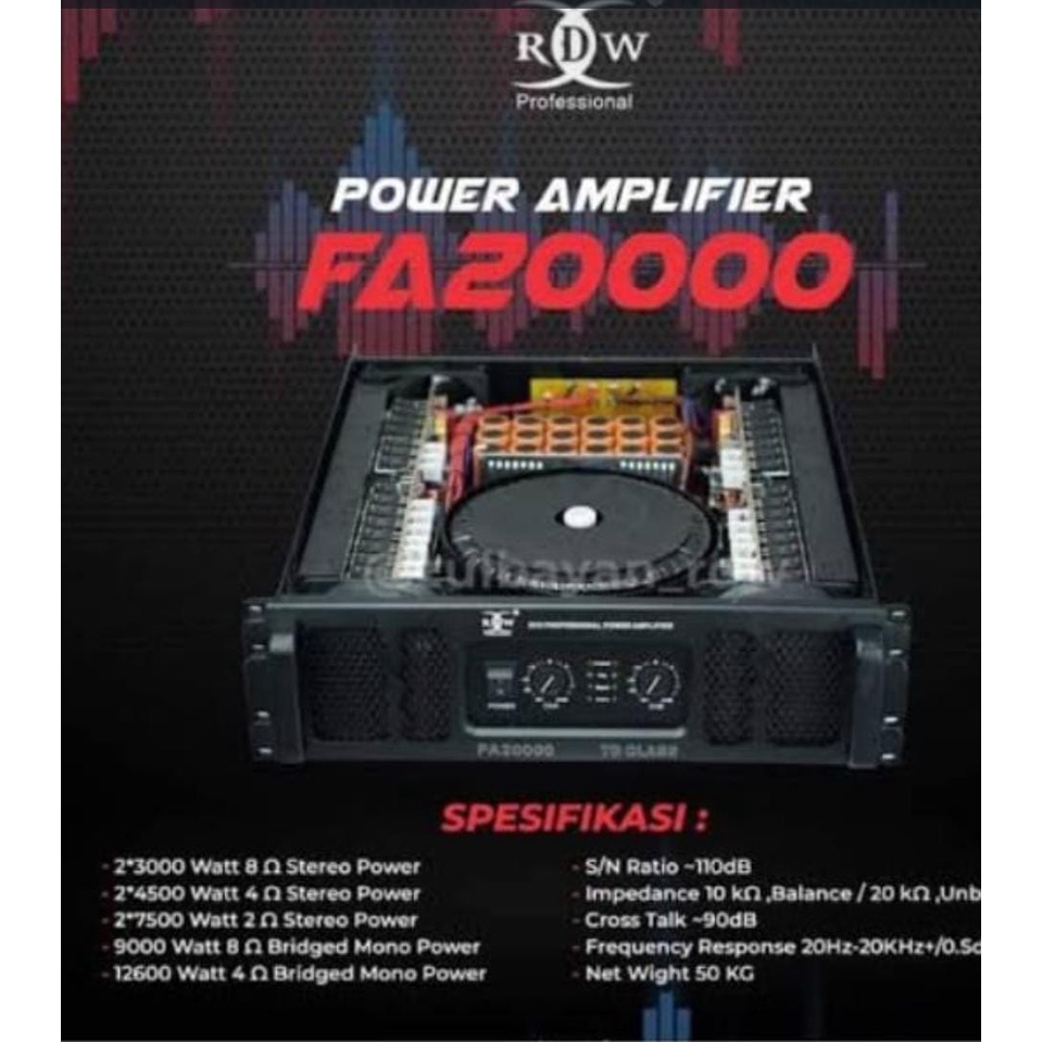 Power amplifier RDW profesional FA20000 FA 20000 original