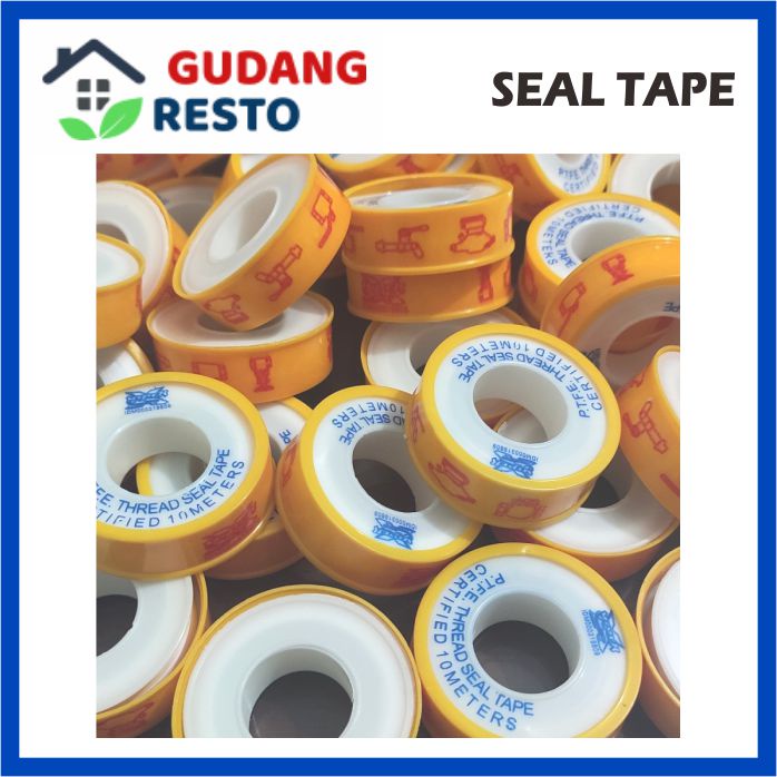 SEALTAPE PIPA KRAN AIR SEAL TAPE SELOTIP SILTIP SOLATIP ISOLASI PUTIH 10 M