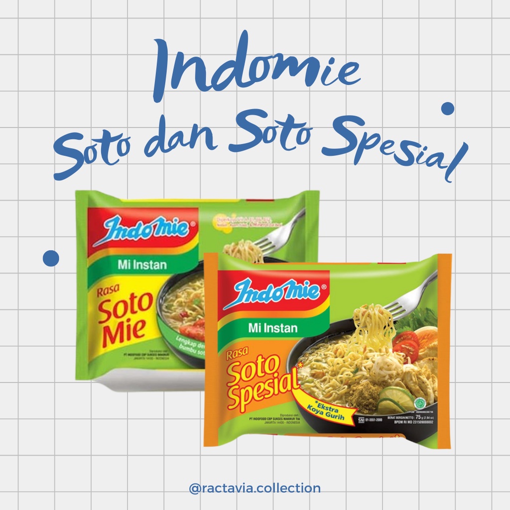 

INDOMIE SOTO DAN SOTO SPESIAL 75 GRAM