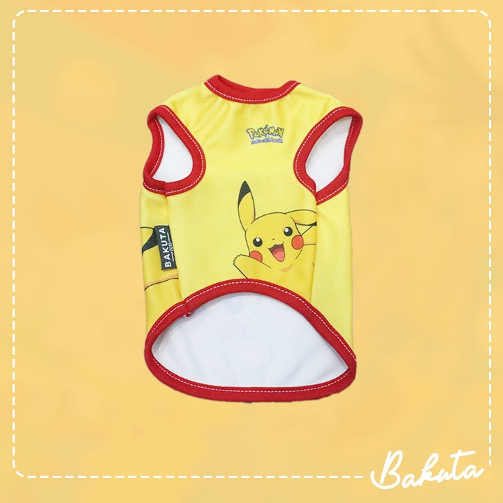 Baju Kucing Edisi Pokemon Tank Baju Anabul tersayang dirumah / Casual Outfit / Bisa Pilih Ukuran XXXS-XL