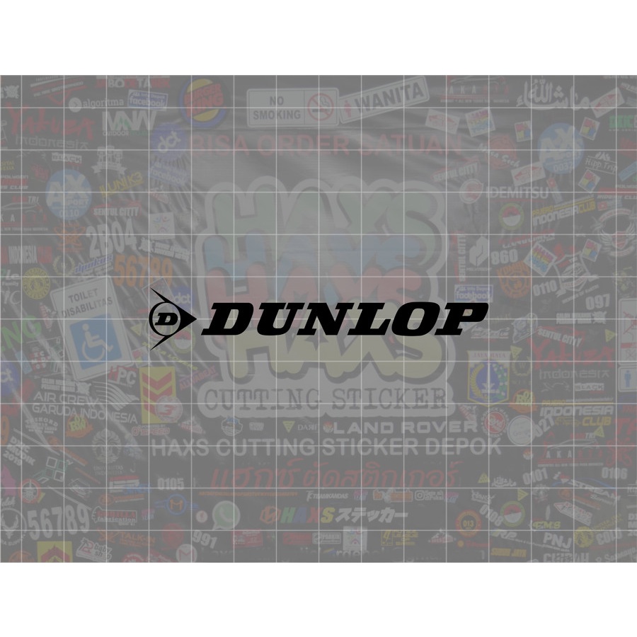 Cutting Sticker Dunlop Ukuran 8 Cm Untuk Motor Mobil