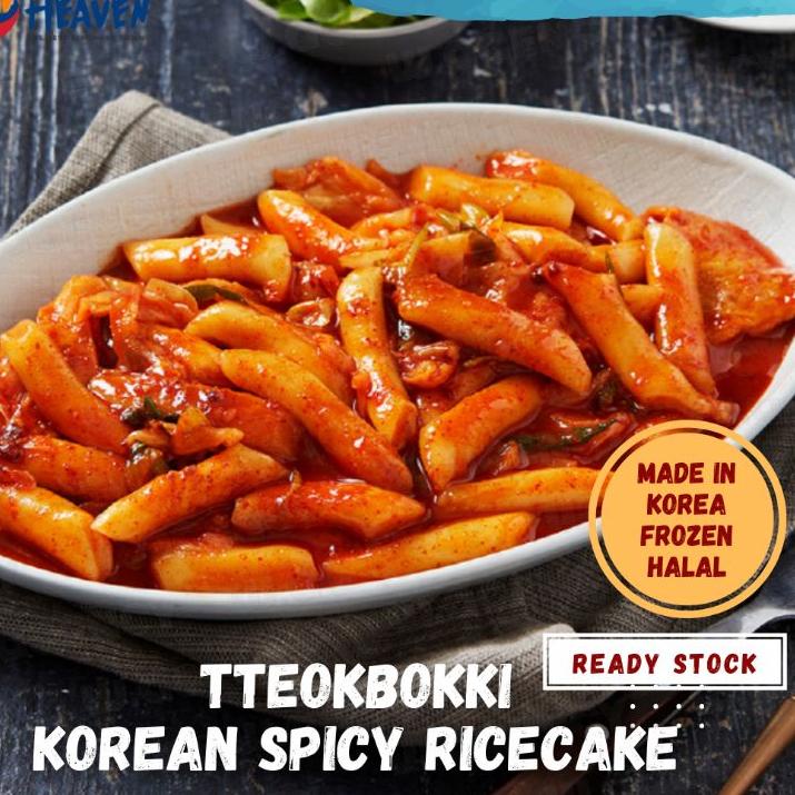 

Stock ready--1kg Tteokbokki Frozen include Saus Halal Import Korea