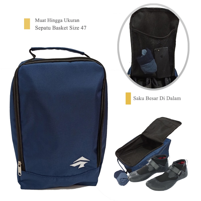 Tas Sepatu Olah Raga Praktis Futsal Gym Badminton Bola Bulu Tangkis Senam Aerobic Fitness Model Jinj