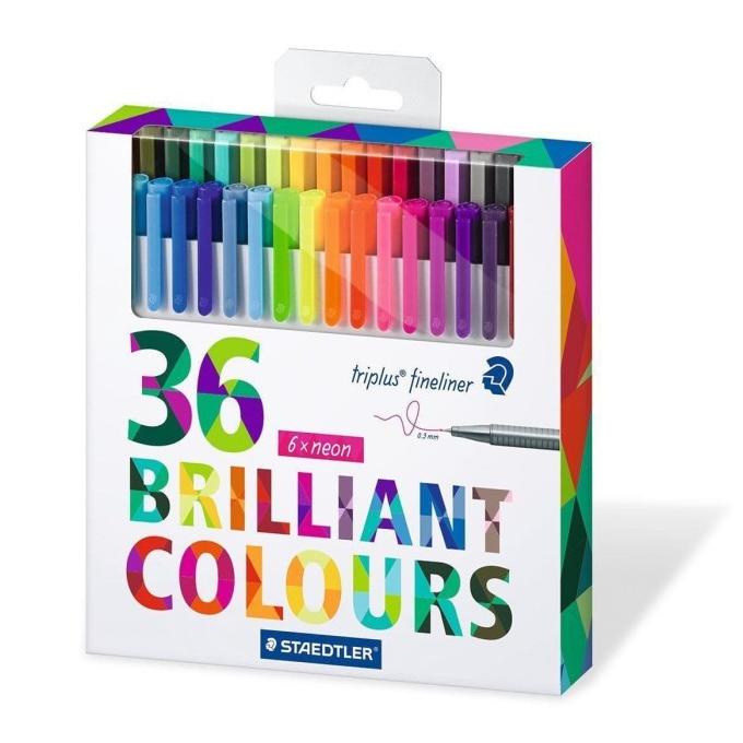 

[COD] Triplus Fineliner Staedtler 0.3 mm 36 Brilliant Colours SPECIAL Kode 1285