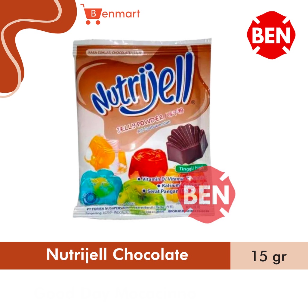 

Nutrijell Chocolate 30g 30gr 30 g gram - Nutri Jell Coklat Cokelat Box