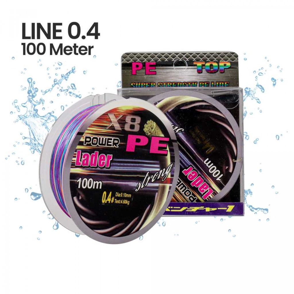 Zero Senar Benang Tali Pancing Super PE 8 Braid Line 100 Meter  X8