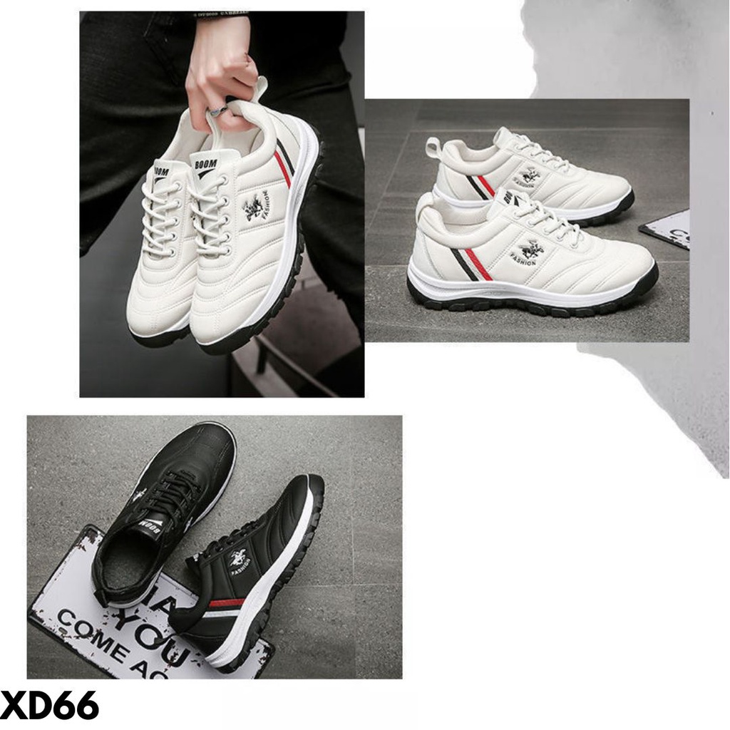 SNEAKERS PRIA COCOK DIPAKAI CASUAL SIMPLE TREND BAHAN PU IMPORT BERKUALITAS IMPORT D66