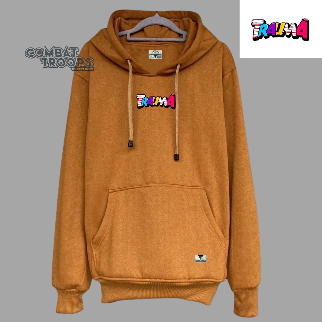 Sweater Hoodie Pria Wanita Distro Oversize Warna Mustard list Trauma Switer Hoodie Jumper Cowok Cewek Terbaru Kekinian Keren Terlaris Terpuler 2022