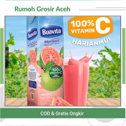 

{ACEH} BUAVITA 1LITER Guava Jus Buah Jambu Biji Merah - Kemasan 1L