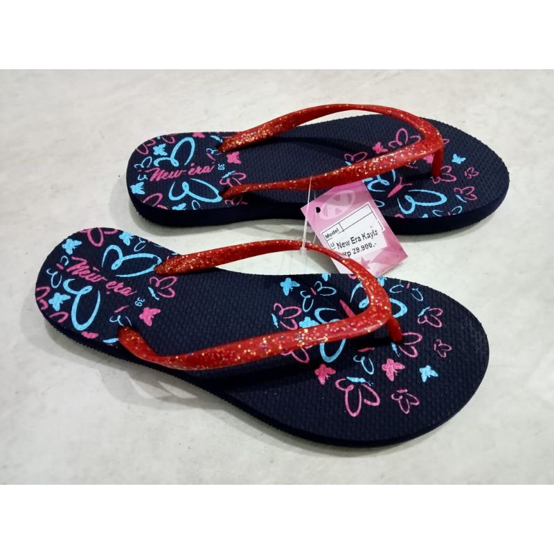 Sandal Jepit Wanita New Era Kayla jepit blink blink