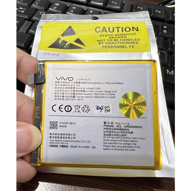 Vivo V15pro B-G0 Baterai Battery batre Original Cell