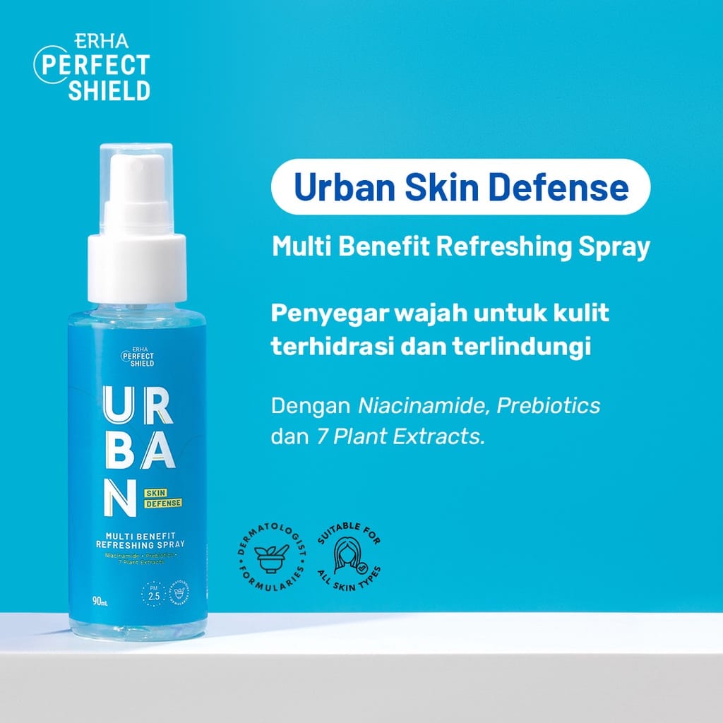 ERHA PERFECT SHIELD URBAN SKIN DEFENSE Multi Benefit Refreshing Spray 90ml