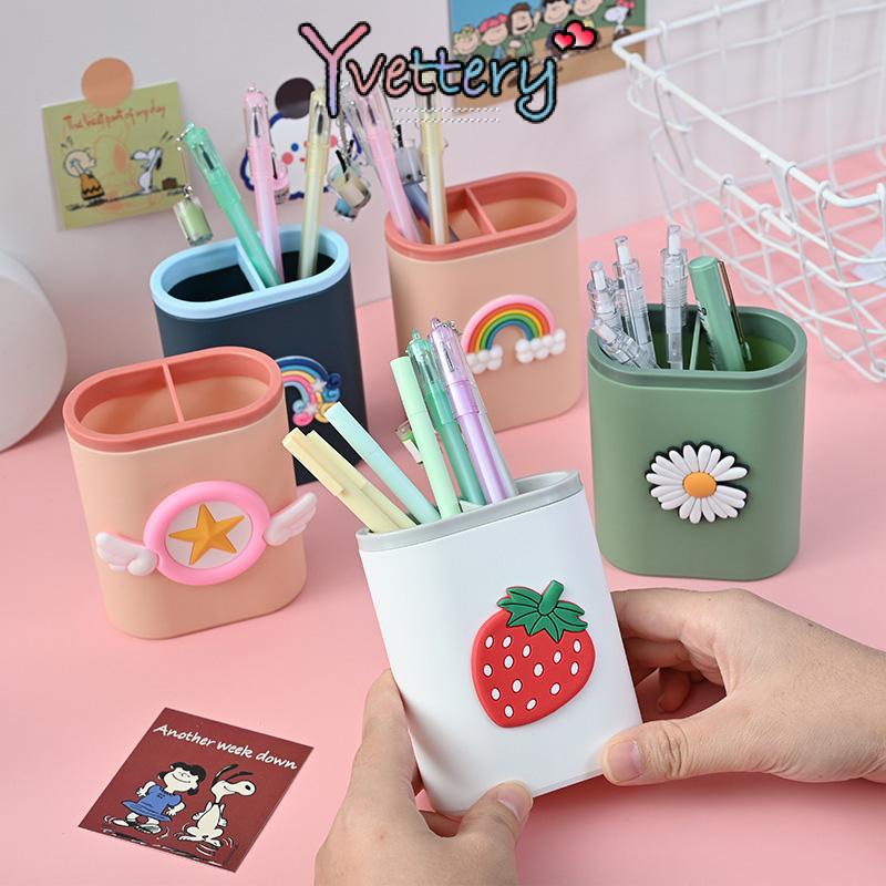 

COD❤️2 IN 1 Kotak Penyimpanan Alat Tulis / Tempat Pensil Organizer Motif Karakter Kartun Import / tempat pena kartun lucu alat tulis desktop finishing kreatif kosmetik wadah penyimpanan sikat yy