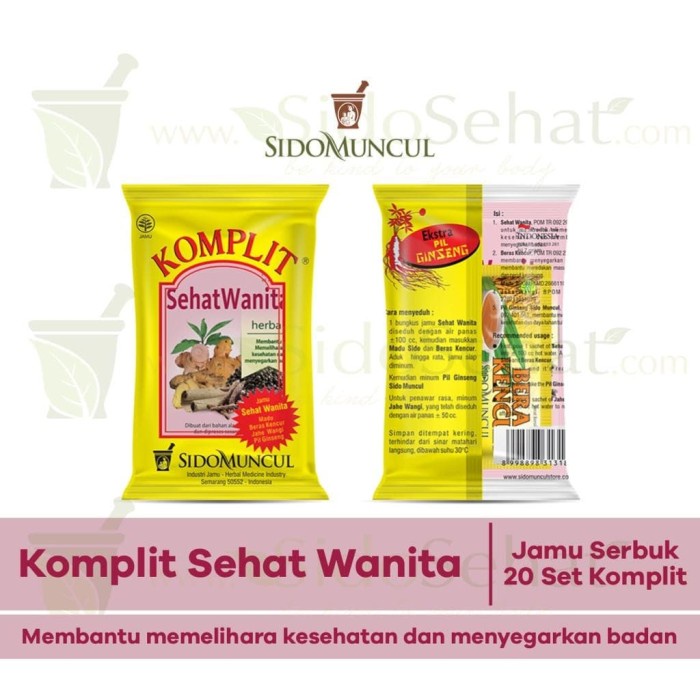 Jamu Komplit Sehat Wanita SidoMuncul
