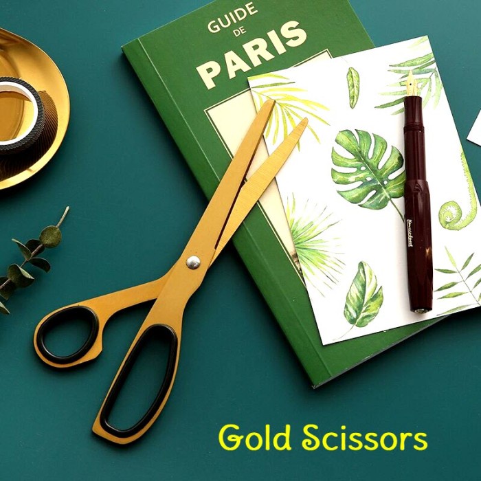 

Sale Gunting Emas Nordic Style Gold Scissors Golden Stationery Vintage Terbatas
