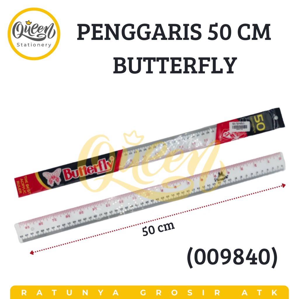 

1 PCS PENGGARIS ACRYLIC 50CM BUTTERFLY (009840)