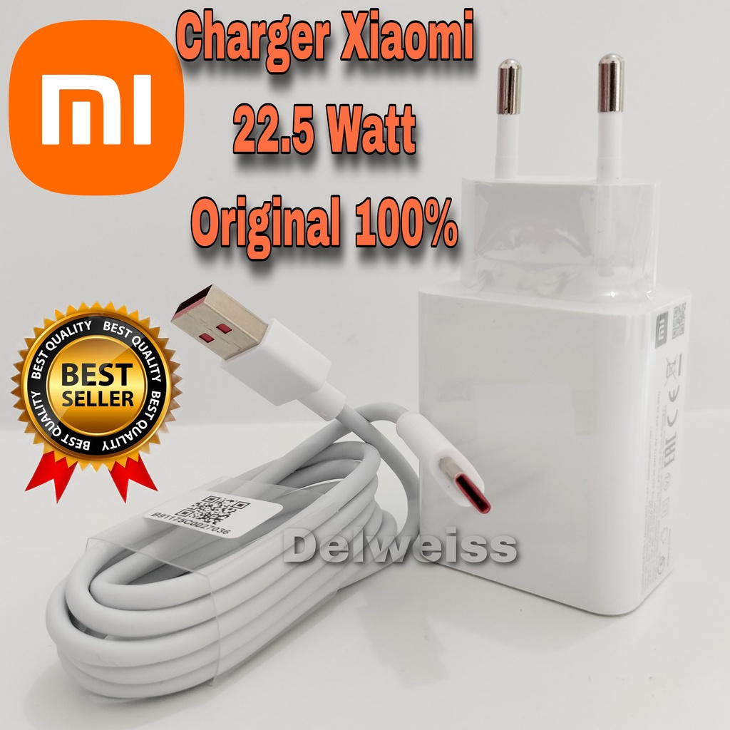 Charger Casan Xiaomi POCO M3 PRO 5G Pocophone F1 Original 100% Fast Charging TYPE C 22.5W