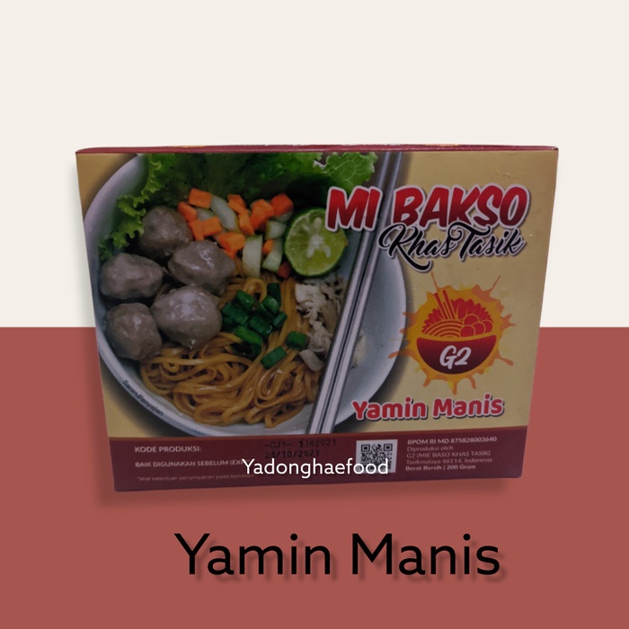 

PROMO Mie Bakso Baso Instant G2 Khas Tasik Siap Saji - Yamien Manis