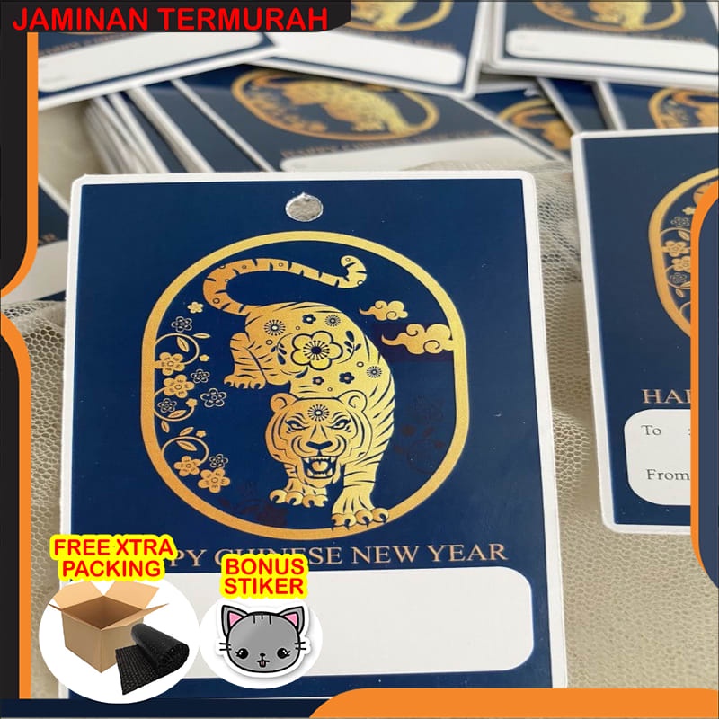 

Grosir READY - Tag Hampers Imlek|Kartu Ucapan CNY| Hang Tag Imlek 2022 Elegan