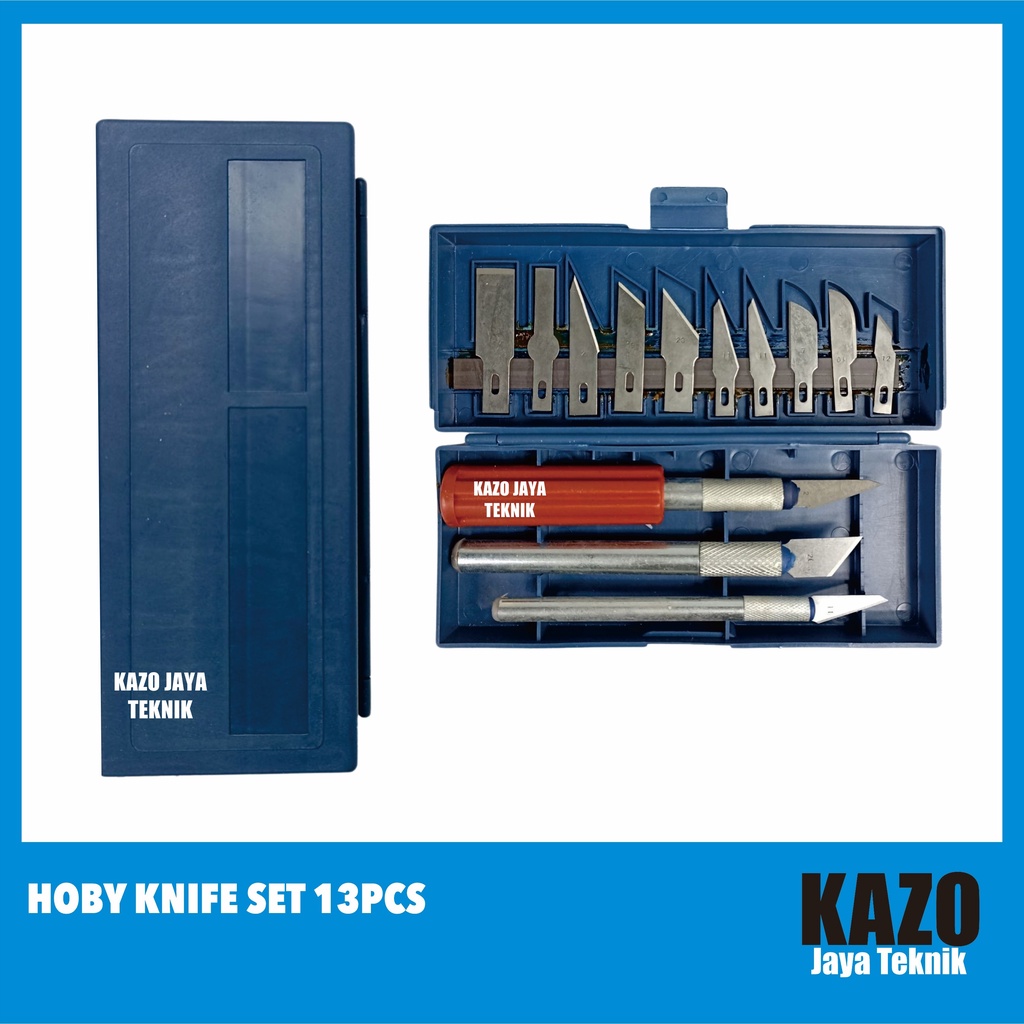 

Hoby Knife Set 13 Pcs, Alat Ukir Set/Hoby Knife Set Isi/Pisau Ukir Set