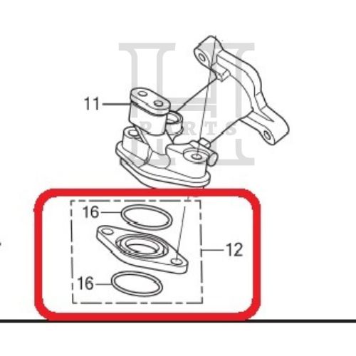 BONIT MANIPUL LEHER ANGSA INSULATOR INLET PIPE ASSY VARIO BEAT SCOOPY SPACY FI 1711A-KZL-C30 ASLI ORIGINAL AHM HGP HONDA